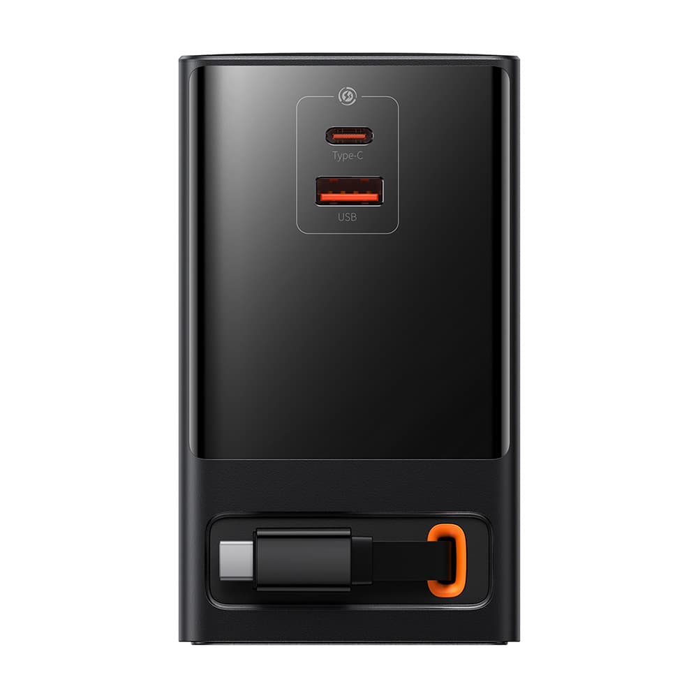 Baseus PowerCombo 3xAC USB Type-C 65W US Plug černý - náhled 2