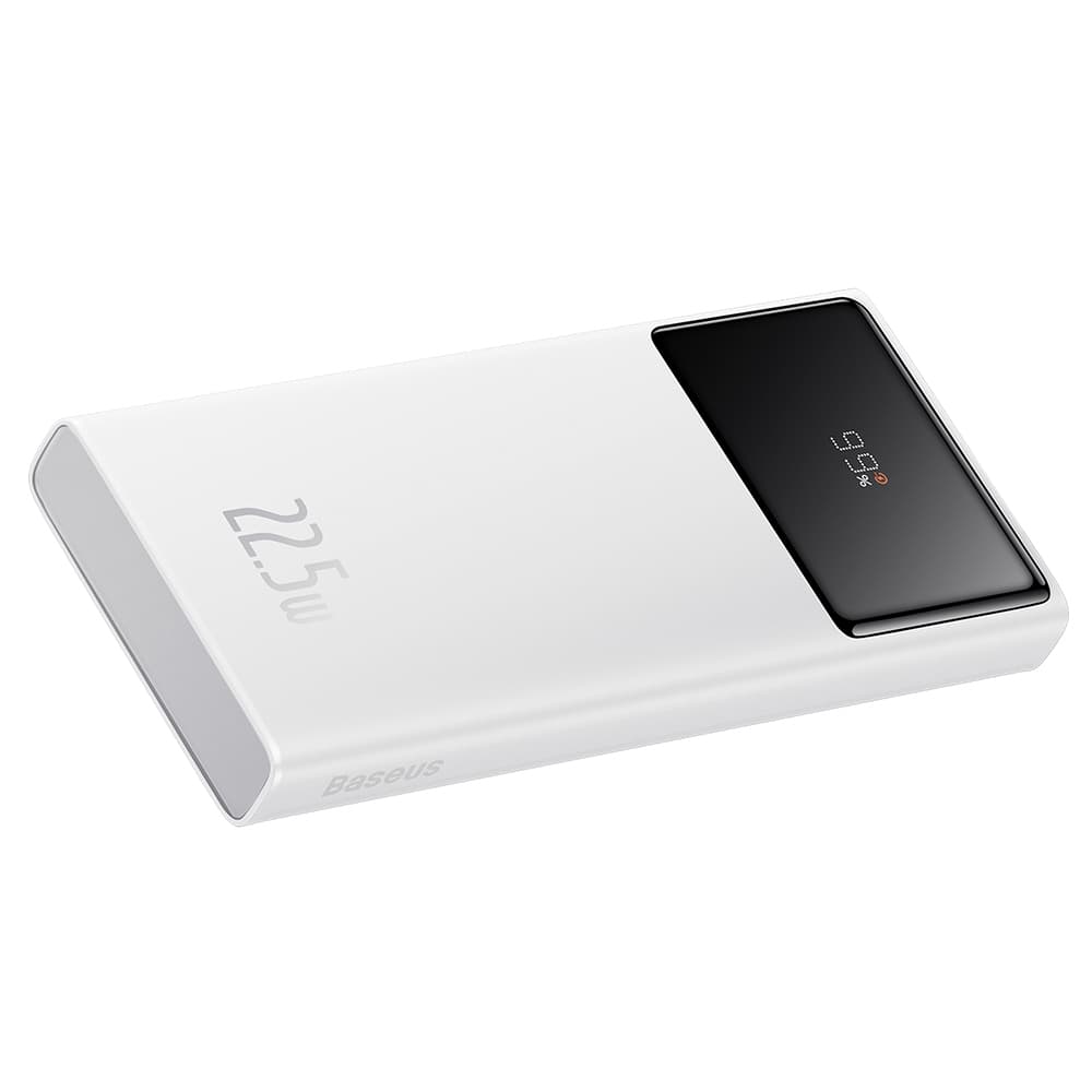 Baseus - powerbanka Star-Lord (PPXJ100002) - 2x USB, Type-C, micro-USB, 22,5 W, 10000 mAh, kabel Type-C, 3 A, 30 cm - bílá - náhled 2