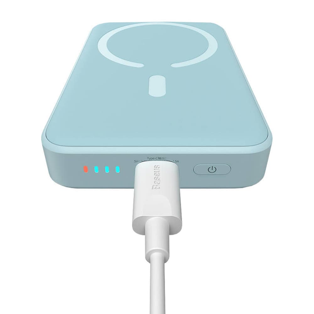 Baseus Power Bank Magnetic Mini 10000mAh 20W s kabelem USB-C modrá - náhled 2