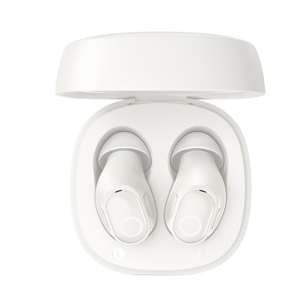 Baseus Bowie WM02 bezdrátová sluchátka In Ear Creamy White - náhled 2