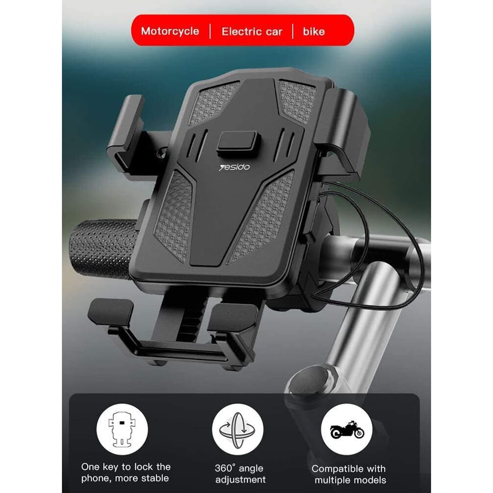 Yesido Držák na kolo C94 Automatický úchop Černý - náhled 2