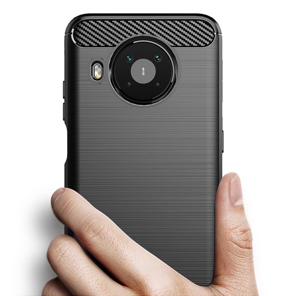 Techsuit Karbon Silikon Nokia X10 X20 Černý - náhled 2