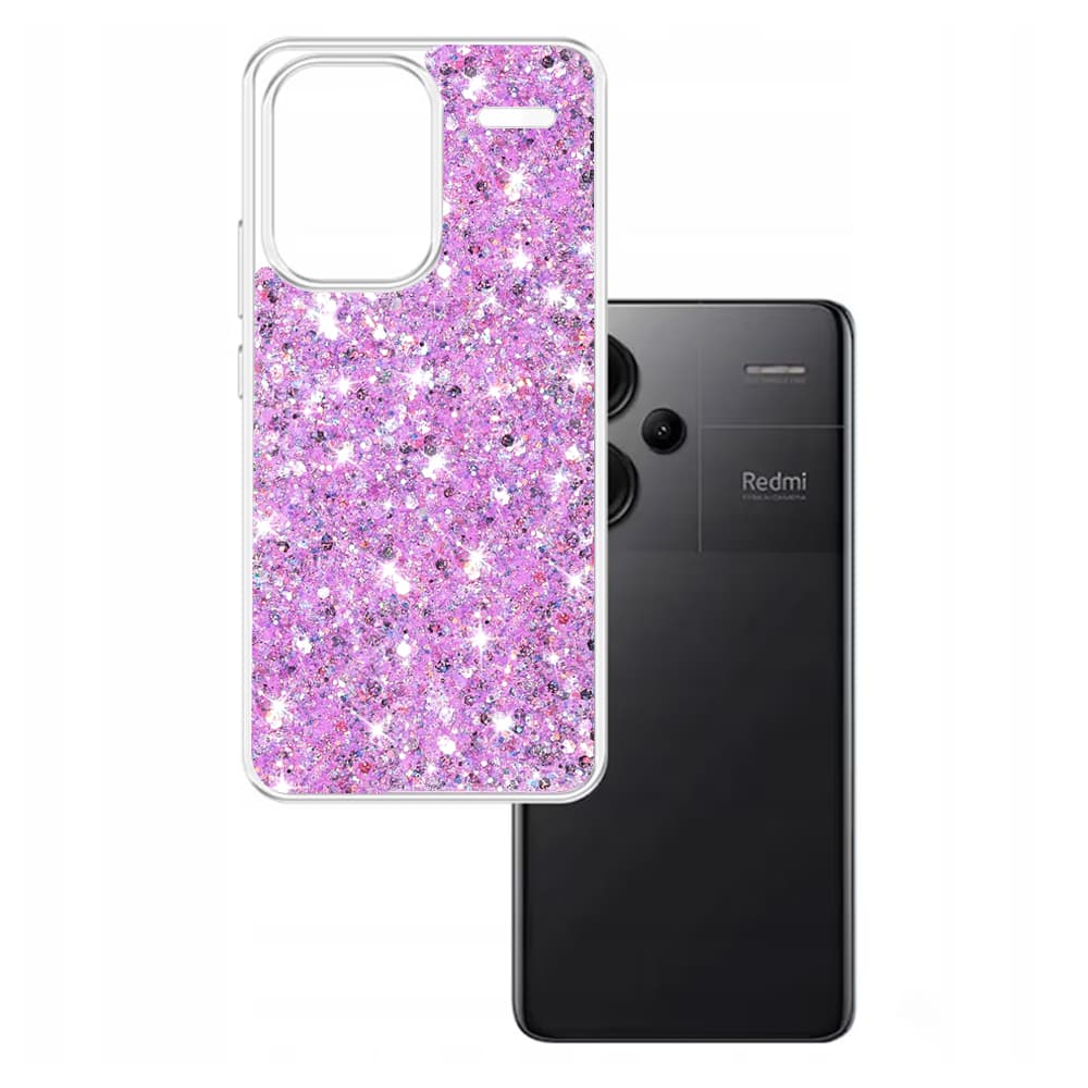 Techsuit Třpytivý Xiaomi Redmi Note 13 Pro+ 5G Purpurová - náhled 2