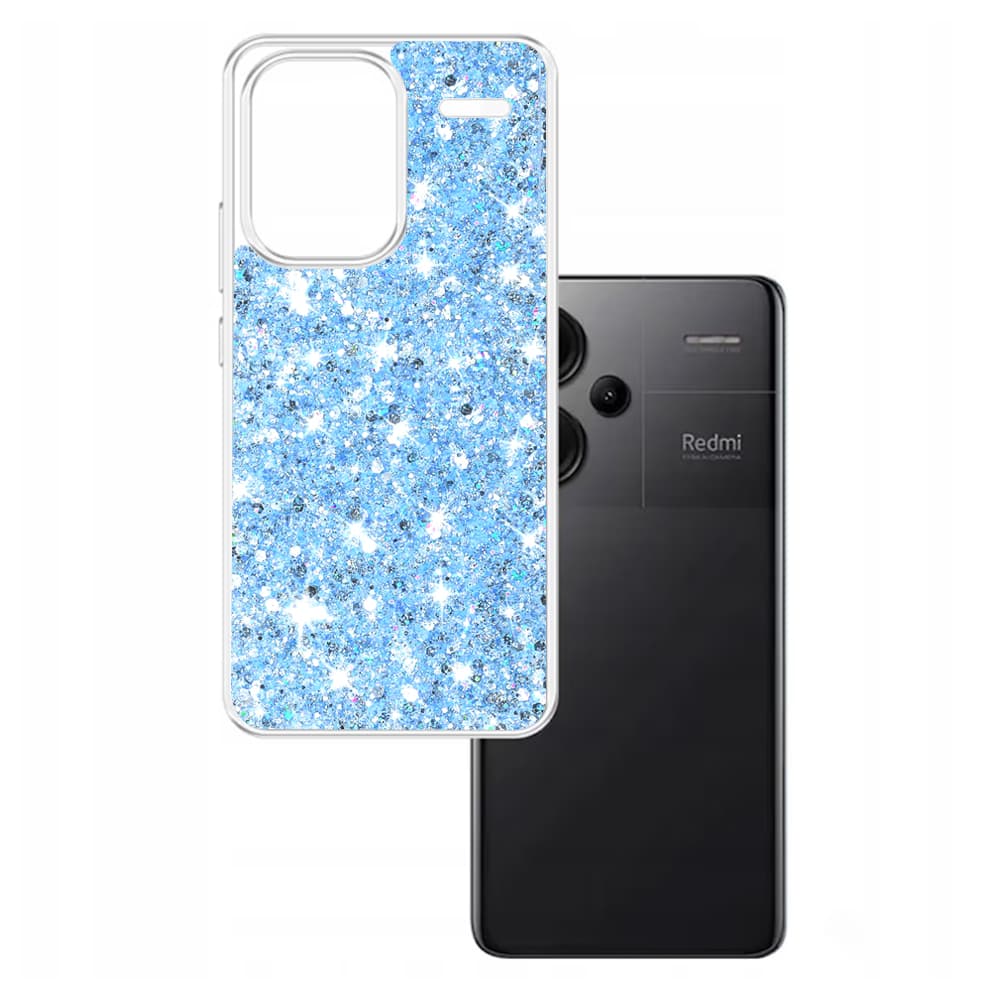 Techsuit Třpytivý kryt Xiaomi Redmi Note 13 Pro+ 5G Modrý - náhled 2