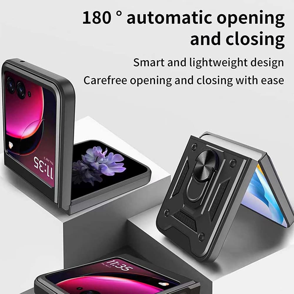 Techsuit CamShield Series kryt Motorola Razr 50 60 černý - náhled 2