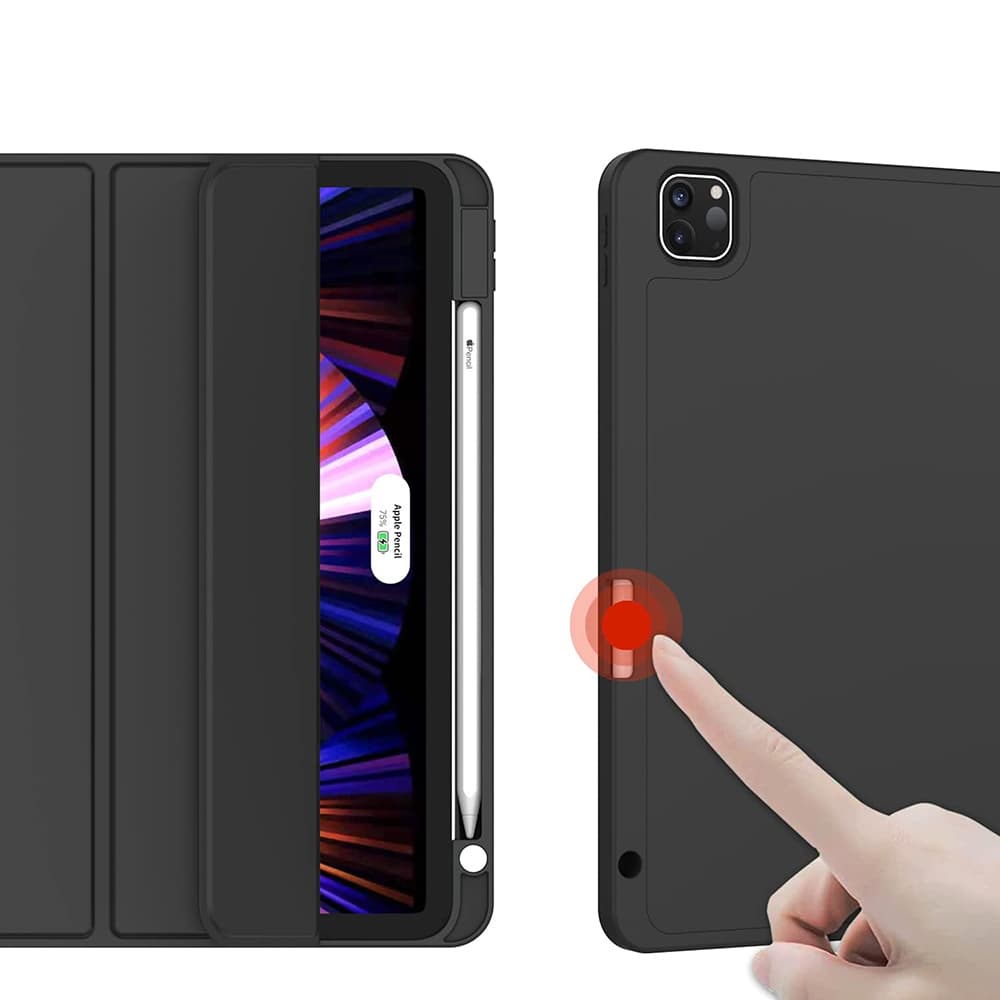 Techsuit Flex Trifold s držákem Pencil iPad Air 13 Černá - náhled 2