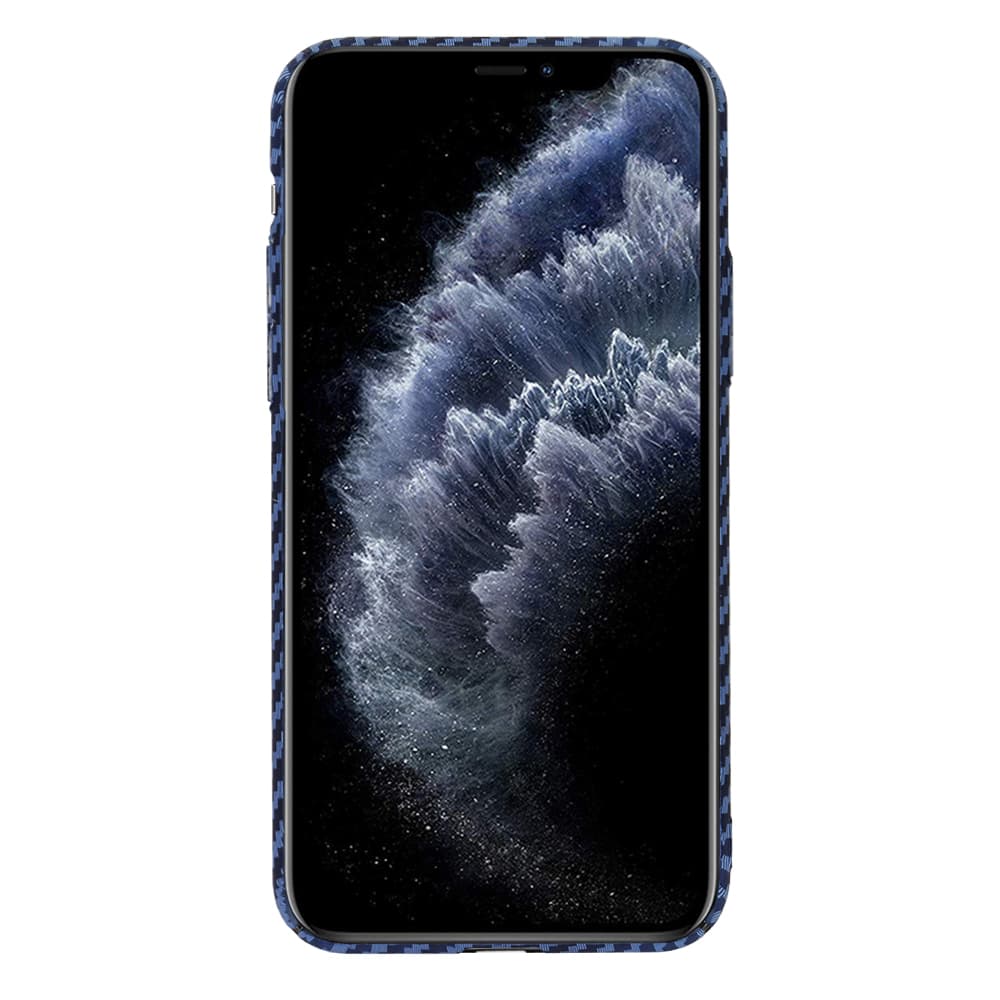 Techsuit Karbonové pouzdro iPhone 11 Pro Azurová - náhled 2