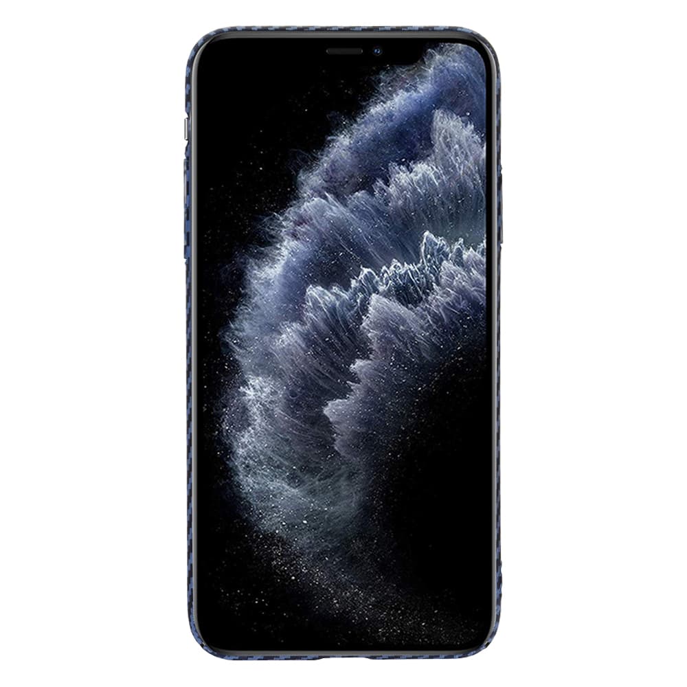 Techsuit Carbonite FiberShell pouzdro iPhone11 Pro Max Cyan - náhled 2