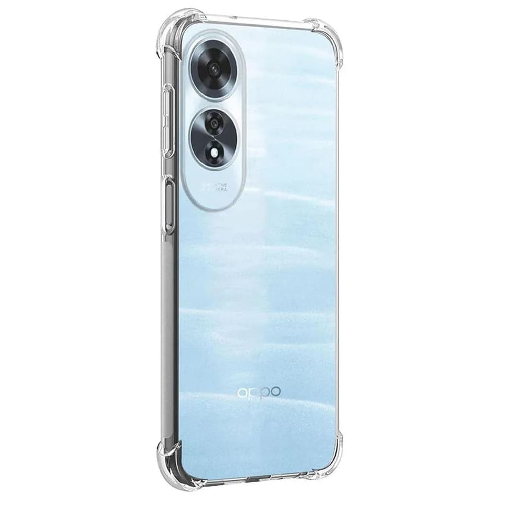 Techsuit Nárazuvzdorný průhledný silikon Oppo A60 4G Clear - náhled 2
