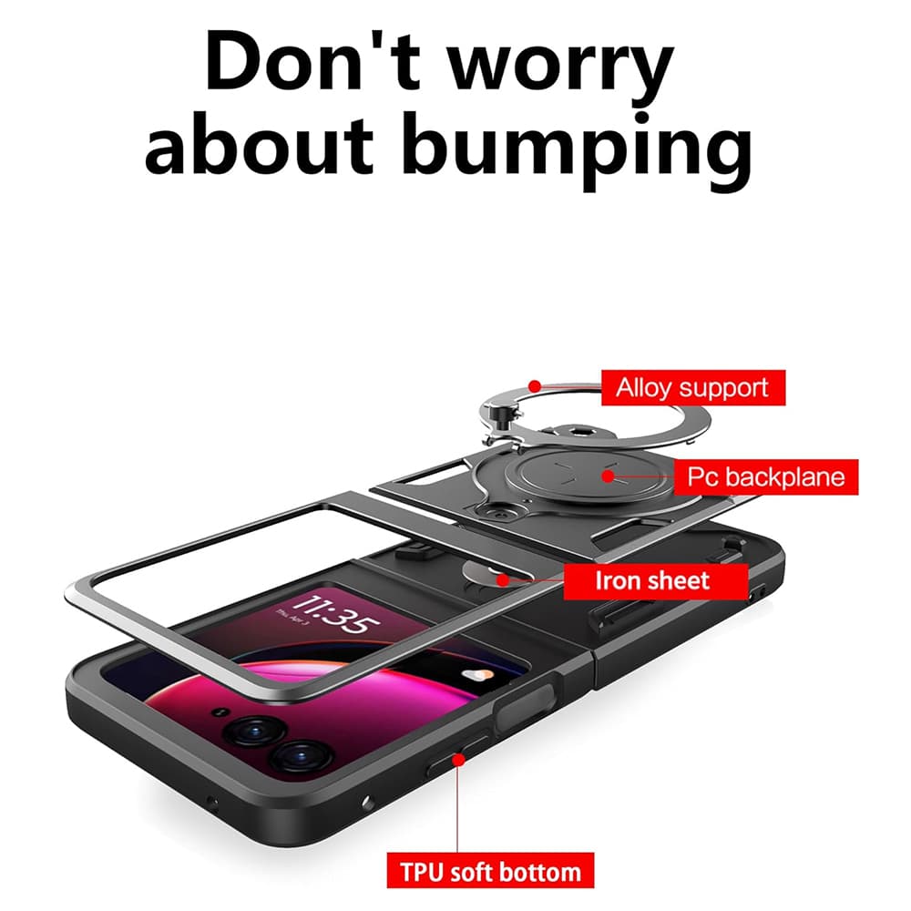 Techsuit CamGuard Pro kryt Motorola Razr 50 Razr 60 černý - náhled 2