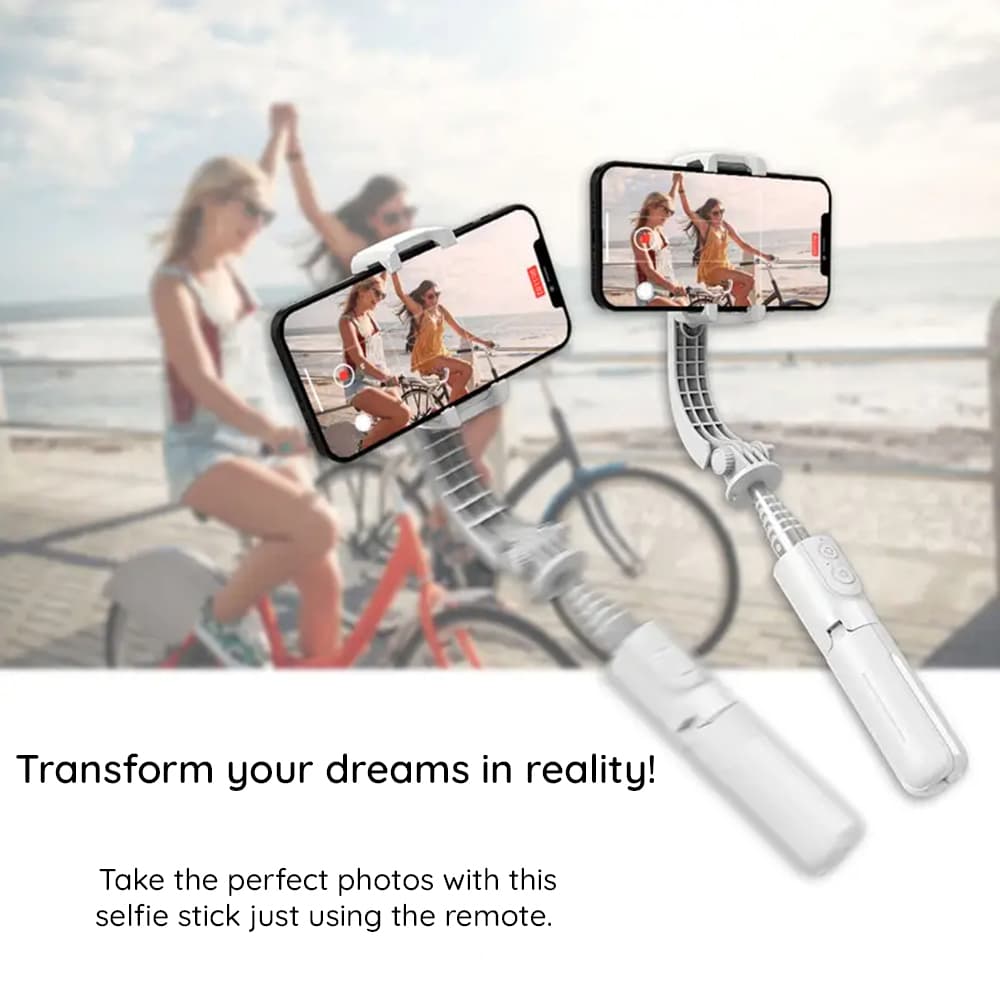 Techsuit Mini Selfie Tyč L08Mini Stabilní Gimbal Stativ Černá 70cm - náhled 2