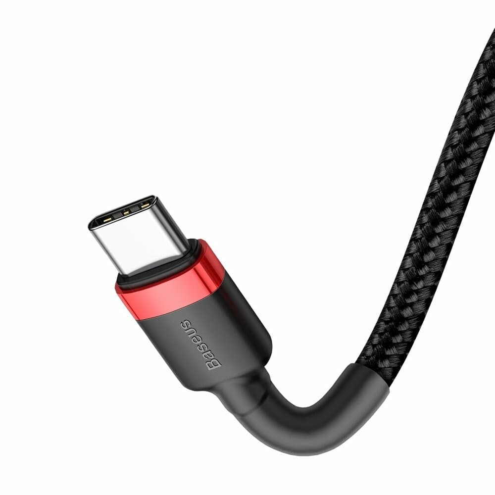 Baseus Kabel Cafule Type-C Type-C 60W 1m červeno-černý - náhled 2