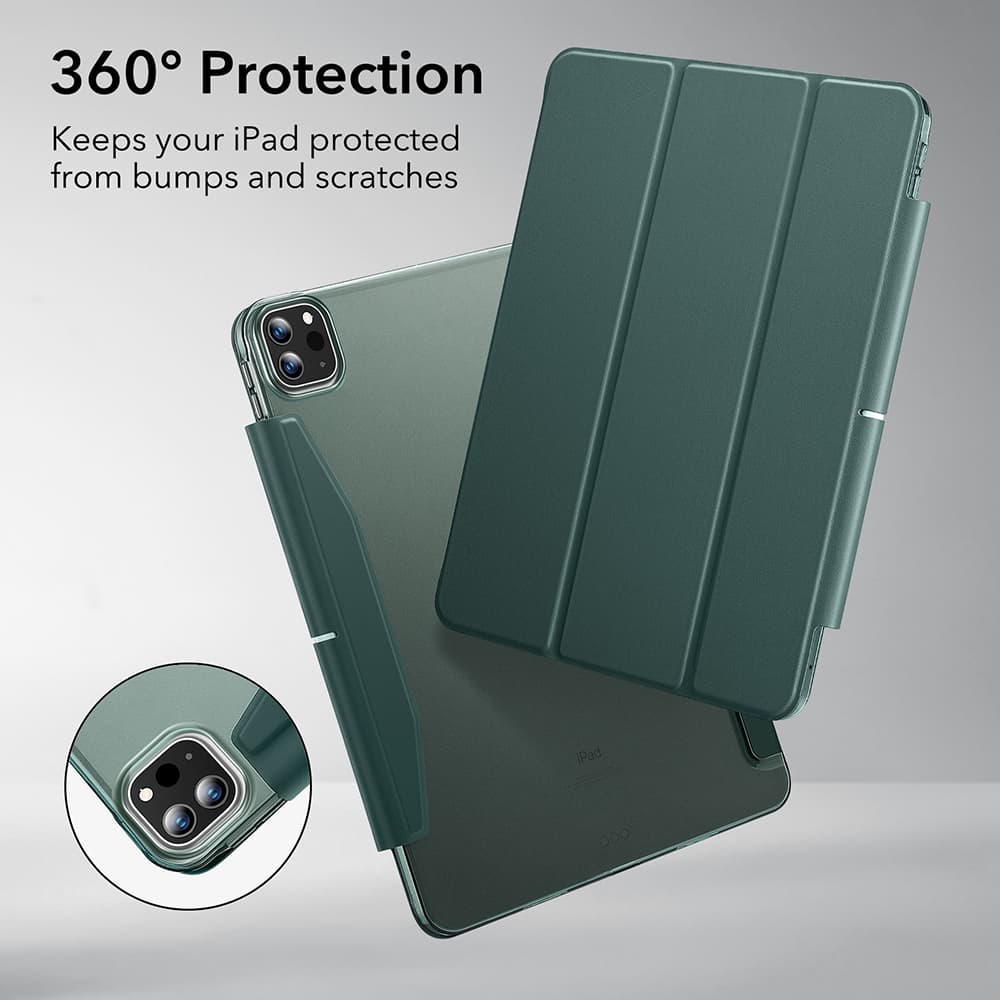 ESR Ascend Trojitý kryt iPad Pro 13 2024 2025 Lesní zelená - náhled 2