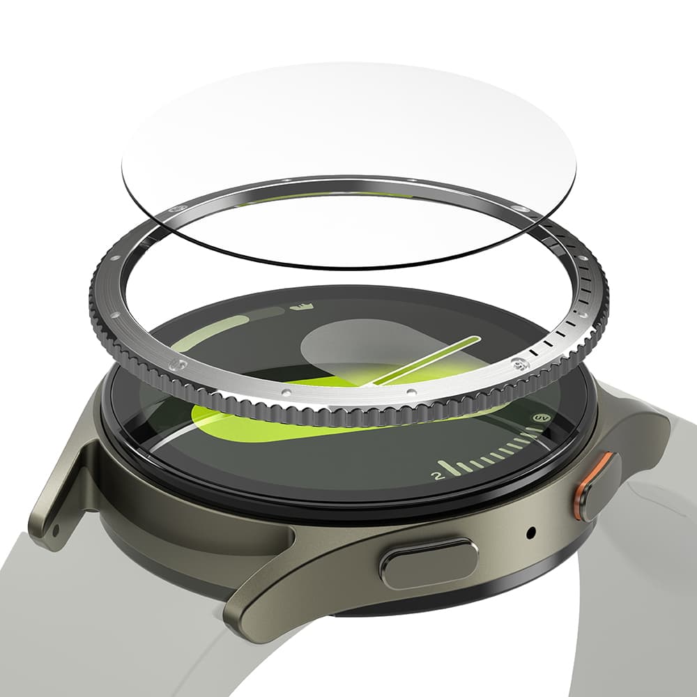 Ringke Bezel Samsung Galaxy Watch7 40mm Silver Pattern7 - náhled 2