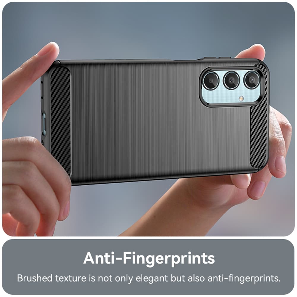Techsuit Carbon Silicone pro Samsung Galaxy M35 černý - náhled 2