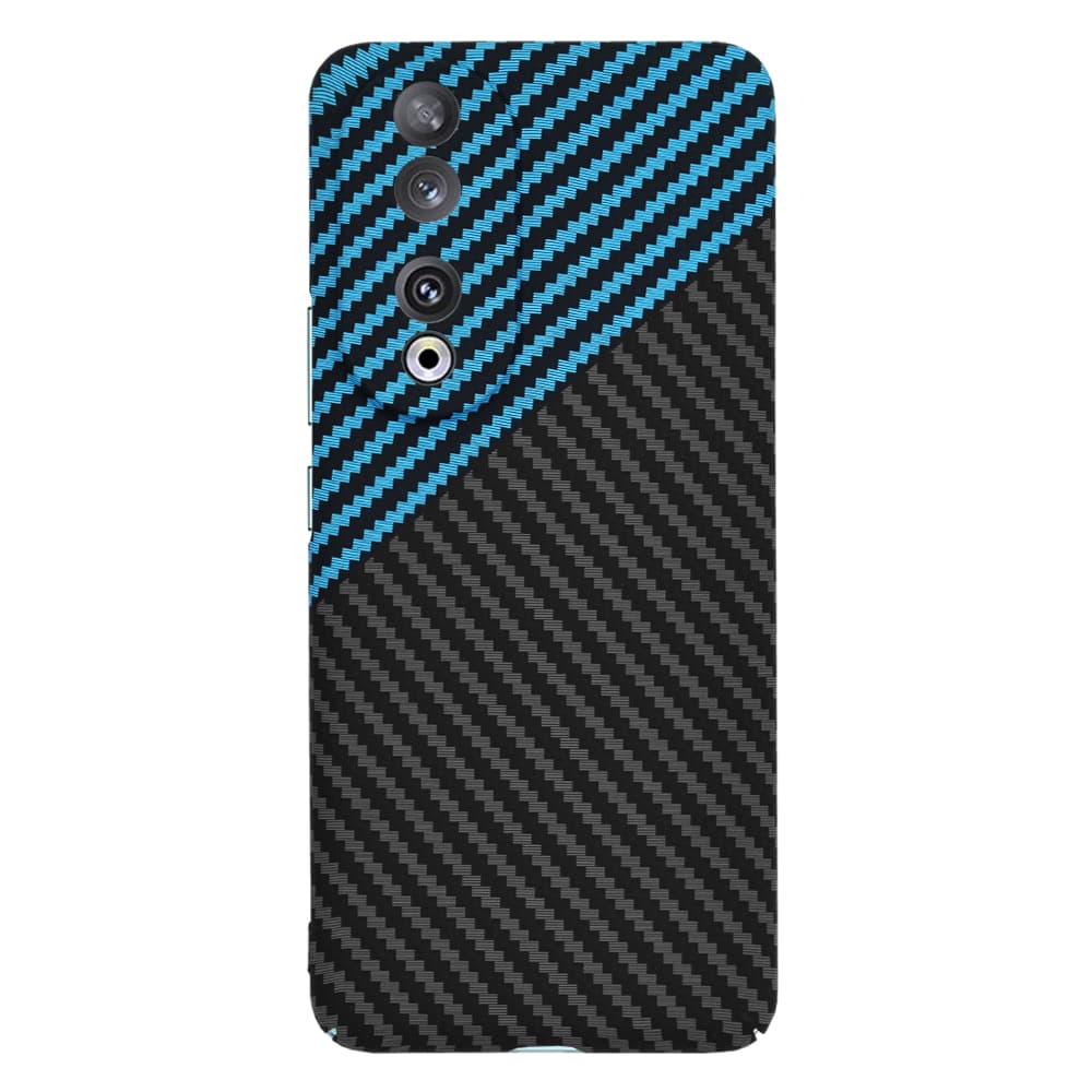 Techsuit Carbonite FiberShell obal pro Honor 90 Blue Pulse - náhled 2