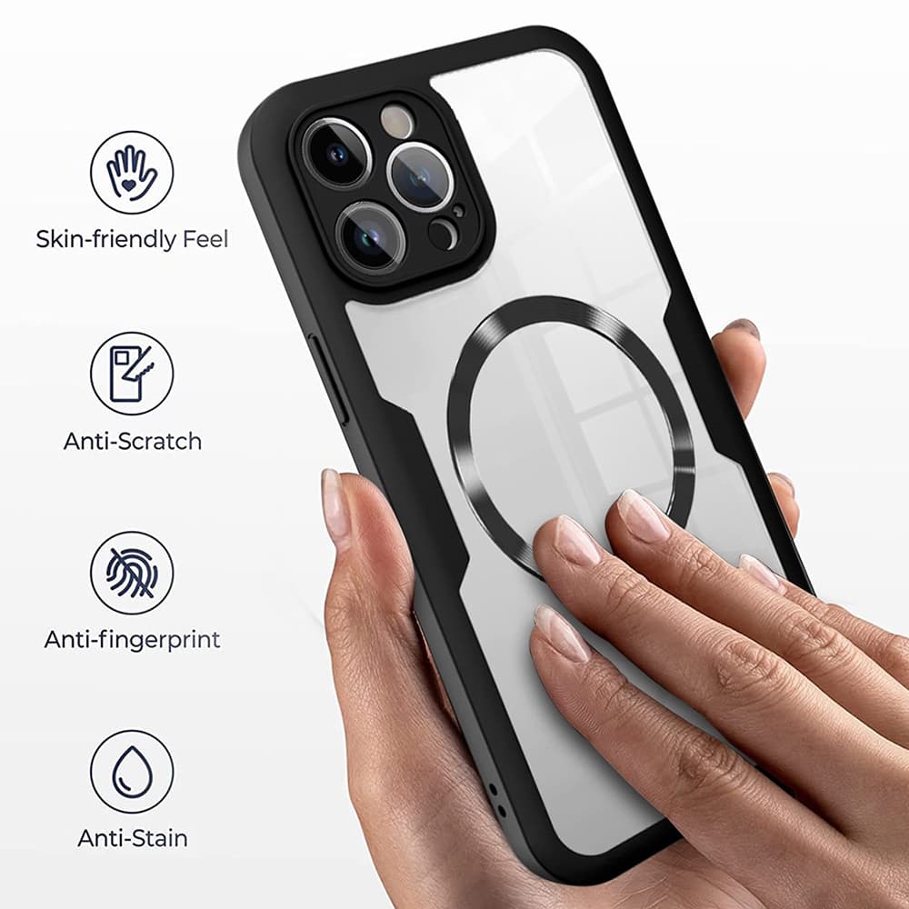 Techsuit ColorVerse 360 MagSafe Series + Ochranné sklo iPhone 15 Pro Max Růžová - náhled 2