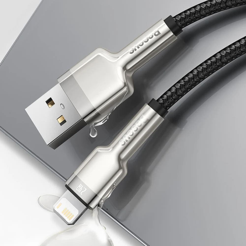 Baseus Kabel Cafule Metal USB to Lightning 2m Černý - náhled 2