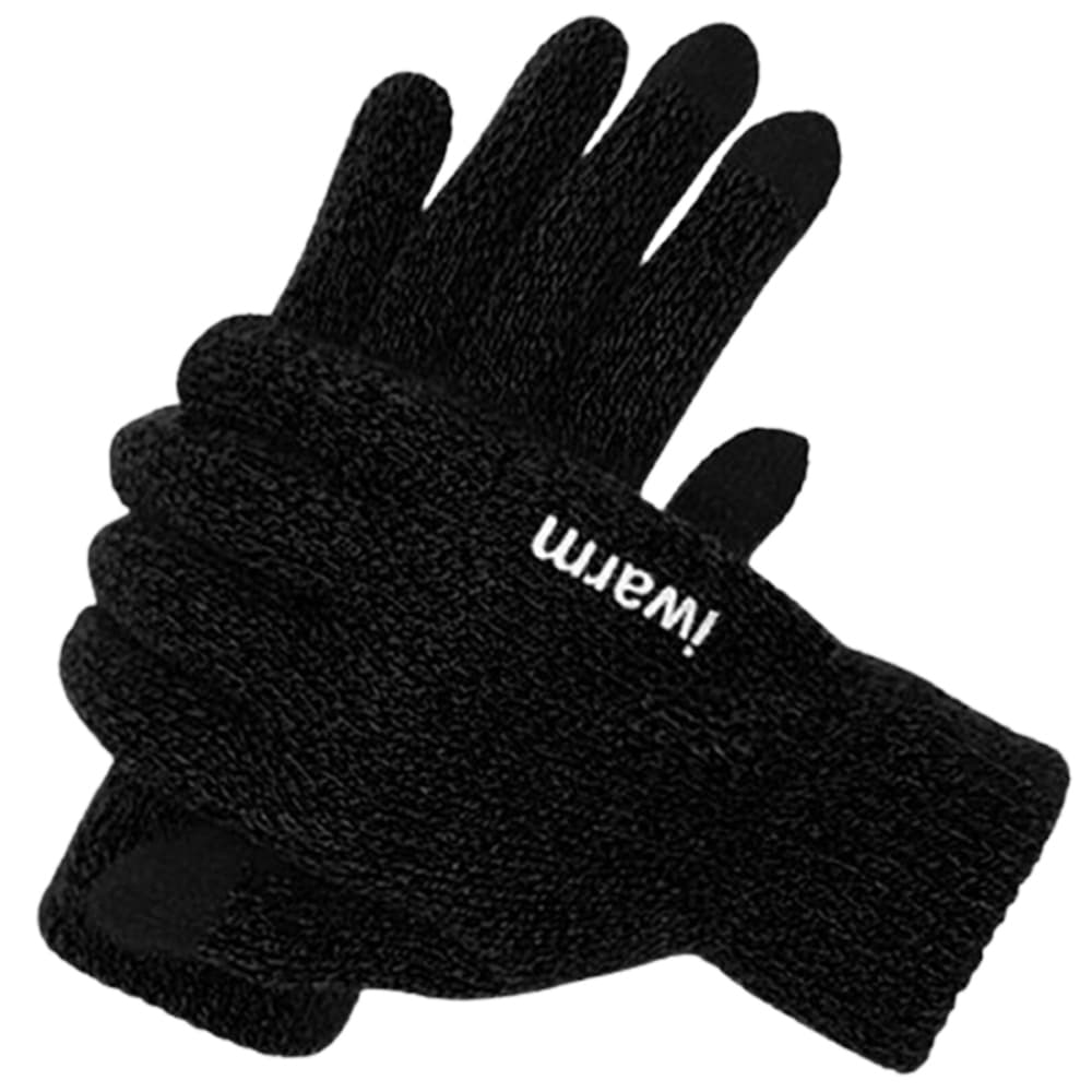 iWarm Dotykové rukavice ST0005 Samet Akryl Černé - náhled 2