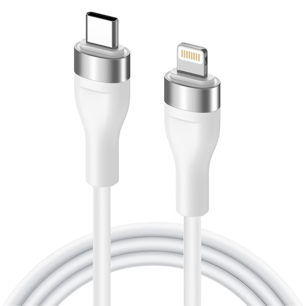 Lito Datový kabel LD02CL Type-C na Lightning Rychlonabíjecí 30W 1.2m bílý - náhled 2