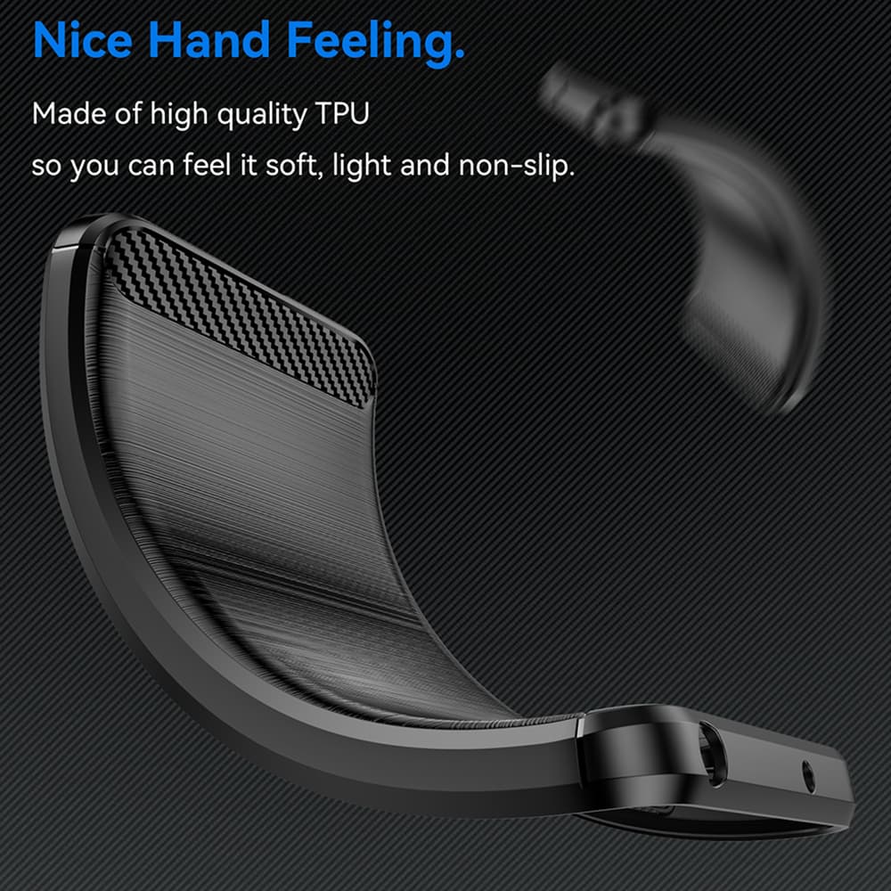 Techsuit Carbon Silicone pro OnePlus Nord 4 černá - náhled 2