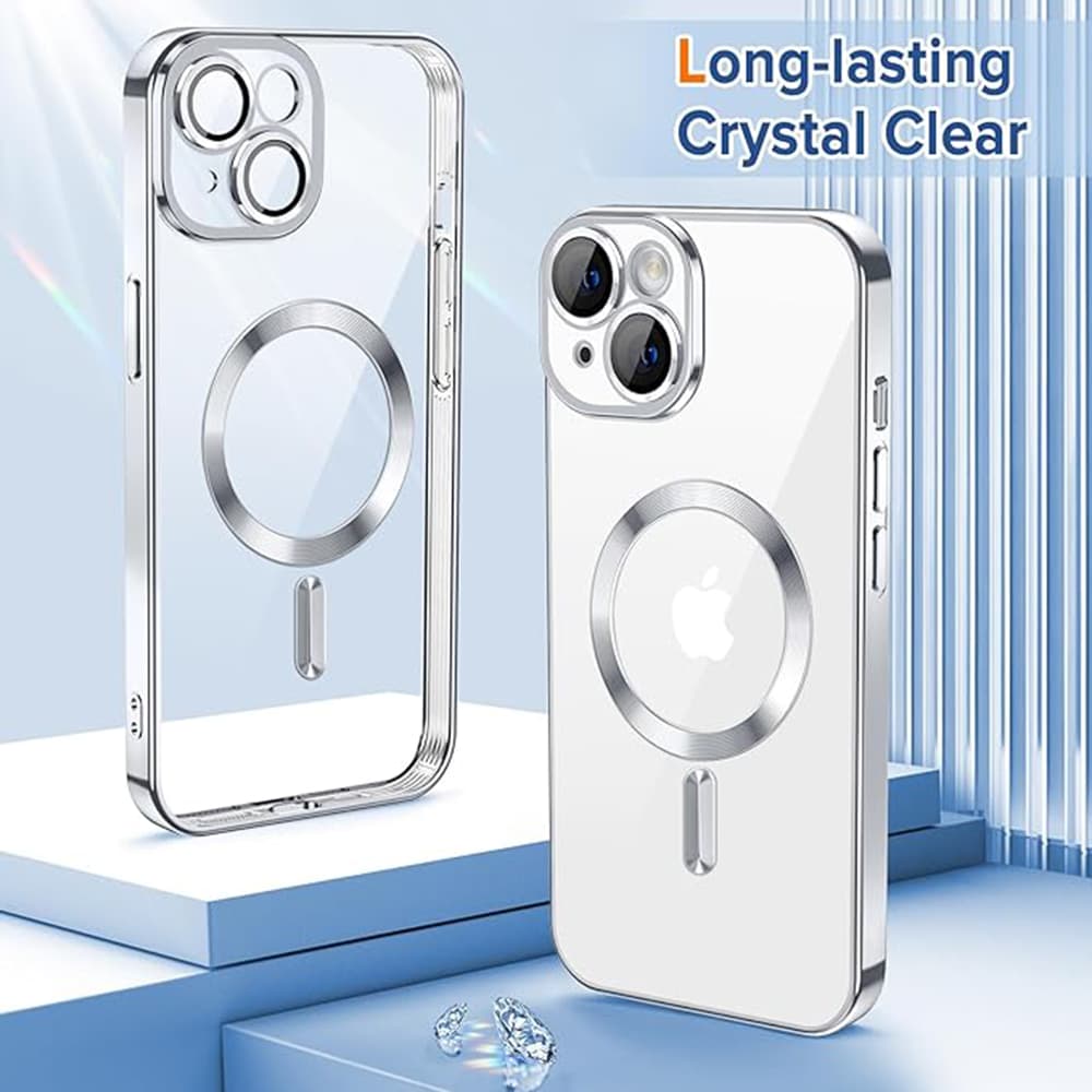 Techsuit Luxury Crystal MagSafe pro iPhone 16 Plus červený - náhled 2
