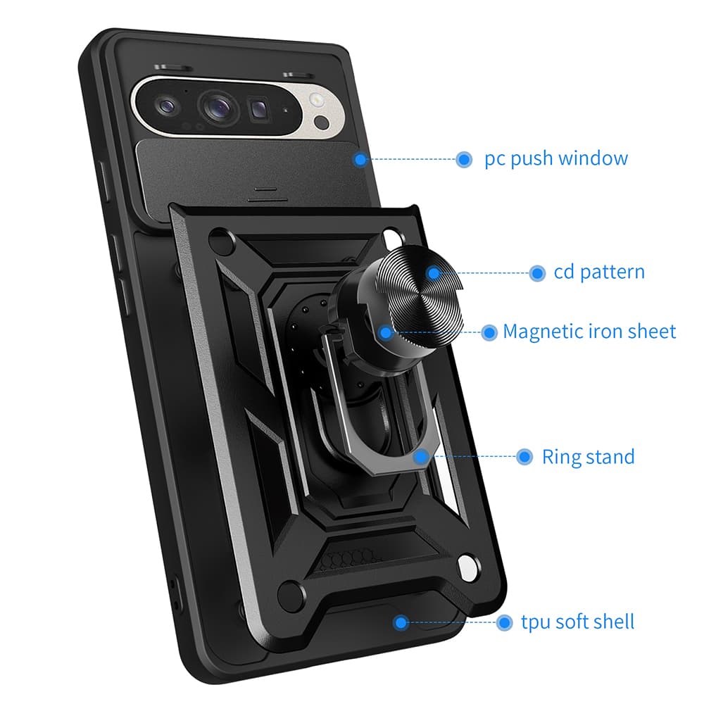 Techsuit CamShield série Google Pixel 9 9 Pro černá - náhled 2