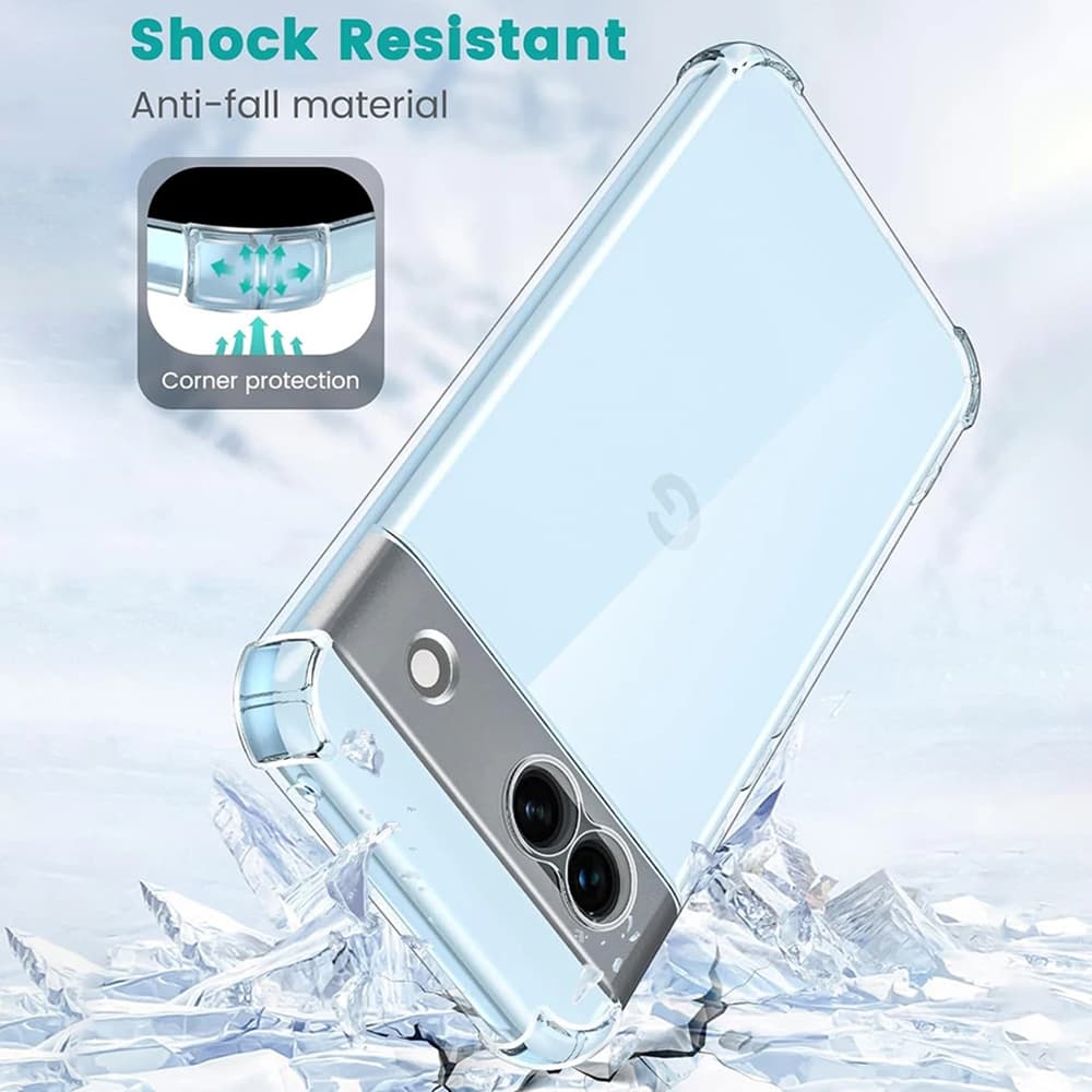 Techsuit Shockproof silikonový obal Google Pixel 9 průhledný - náhled 2