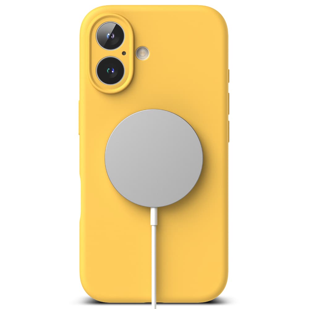 Ringke Silicone Magnetic MagSafe pro iPhone 16 Plus žlutý - náhled 2