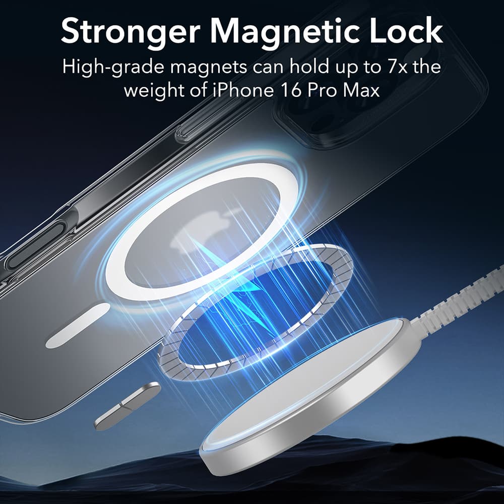 ESR Classic Hybrid HaloLock pro iPhone 16 Pro Max v matně průhledné - náhled 2