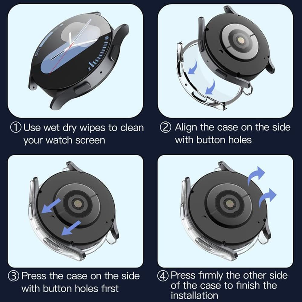 Techsuit Defense360 Pro pro Samsung Galaxy Watch7 (44mm) průhledný - náhled 2