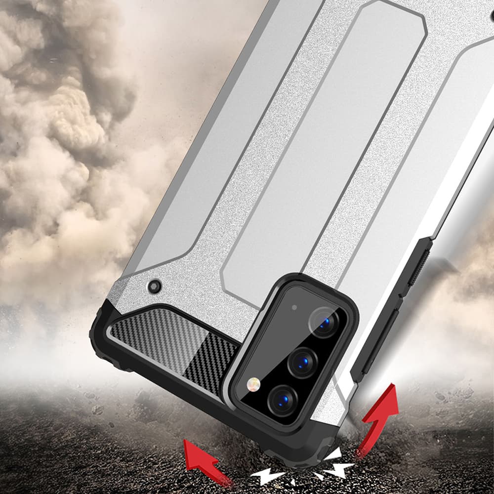 Techsuit Hybridní brnění Samsung Galaxy Note 20 Note 20 5G Černá - náhled 2