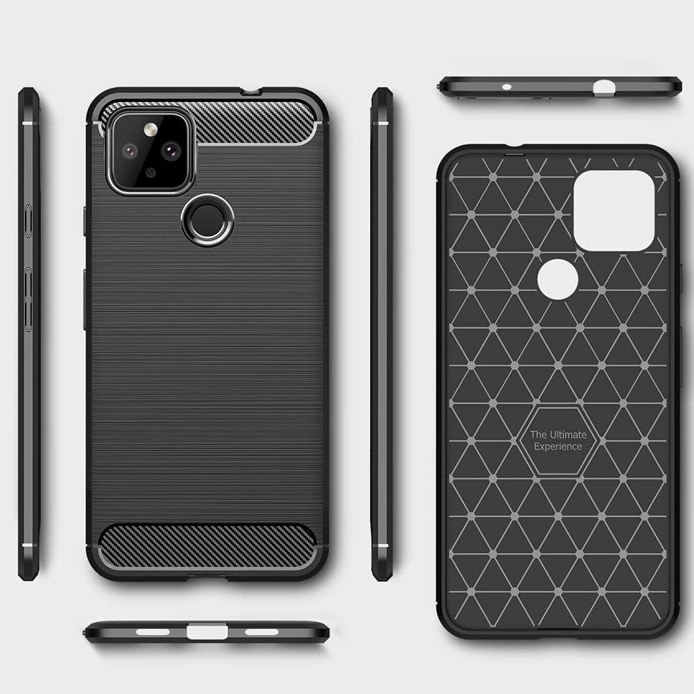 Techsuit Karbon Silikon Google Pixel 4a 5G Černý - náhled 2