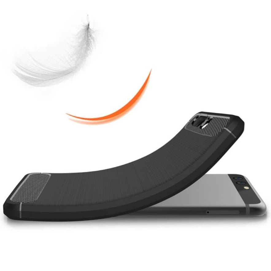 Techsuit Karbon Silikon Huawei P10 Černý - náhled 2