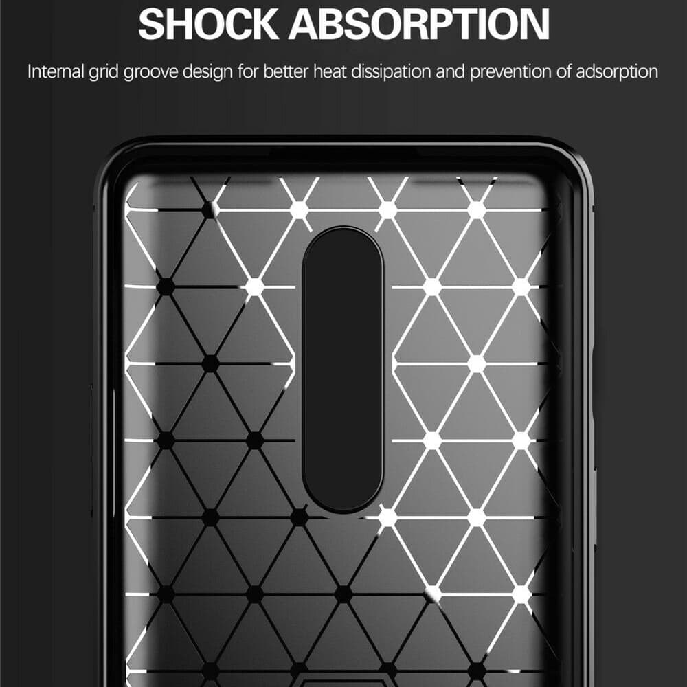 Techsuit Karbon Silikon OnePlus 8 Černý - náhled 2