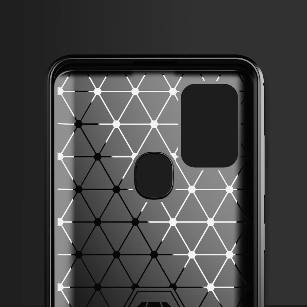 Techsuit Karbon Silikon Samsung Galaxy A21s Černý - náhled 2