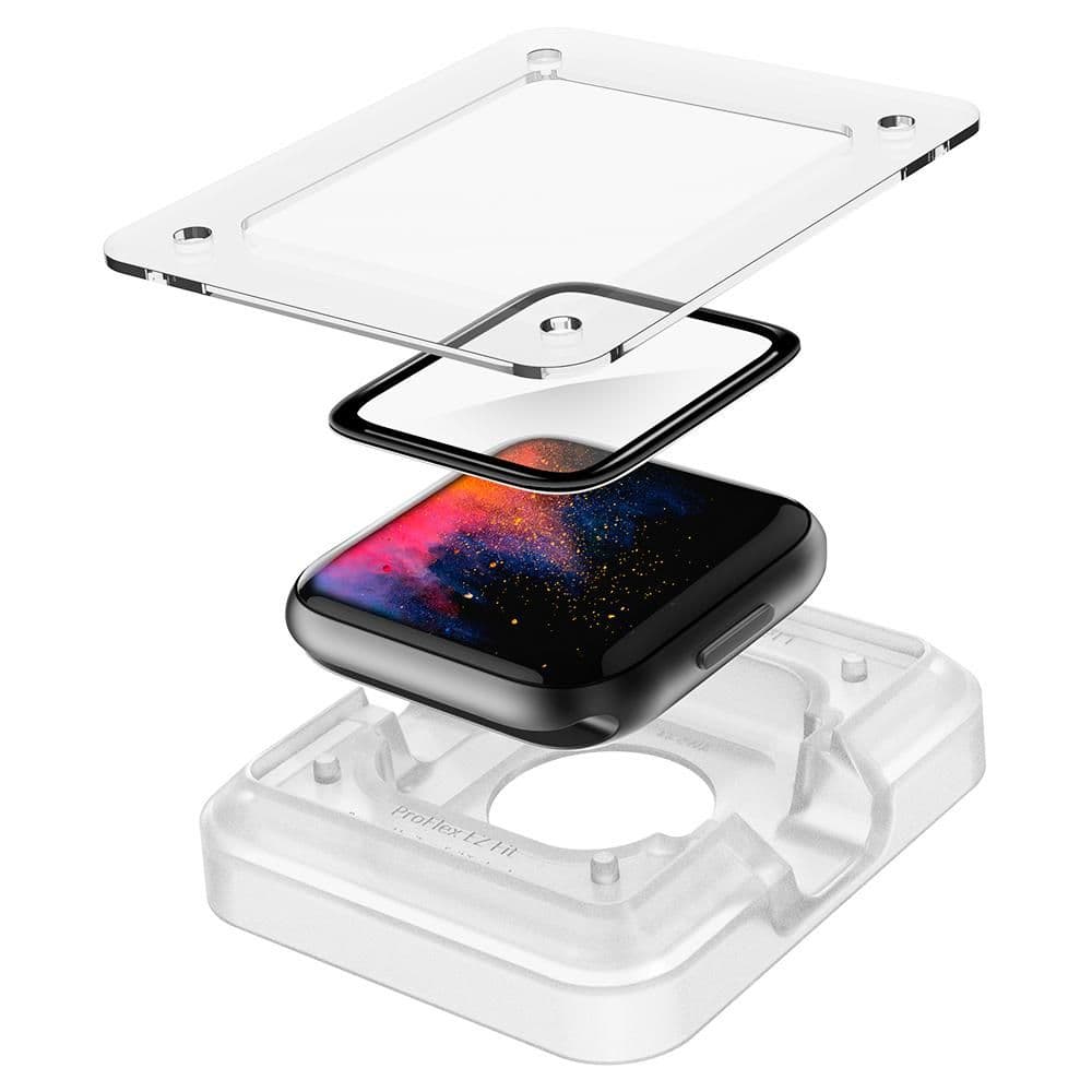 Spigen ProFlex EZ Fit 2 balení Apple Watch 4 5 6 SE SE 2 44mm Černá - náhled 2