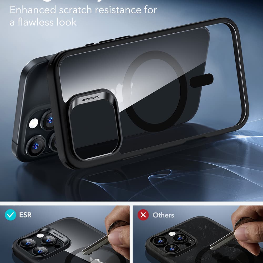 ESR Classic Hybrid HaloLock iPhone 16 Pro Čirá černá - náhled 2