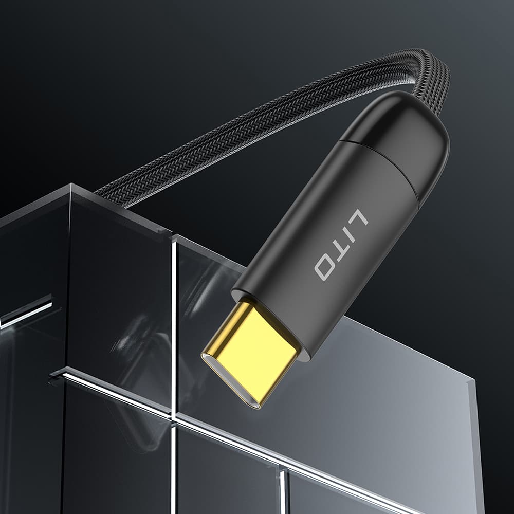 Lito Data Cable LD11CL Type-C na Lightning rychlonabíjecí černý 1m - náhled 2