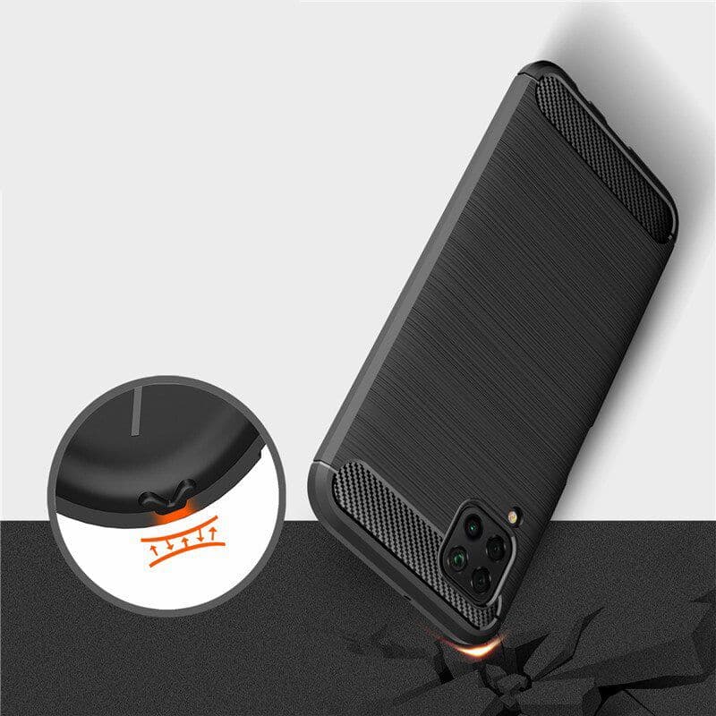 Techsuit Karbon Silikon Huawei P40 lite Černý - náhled 2