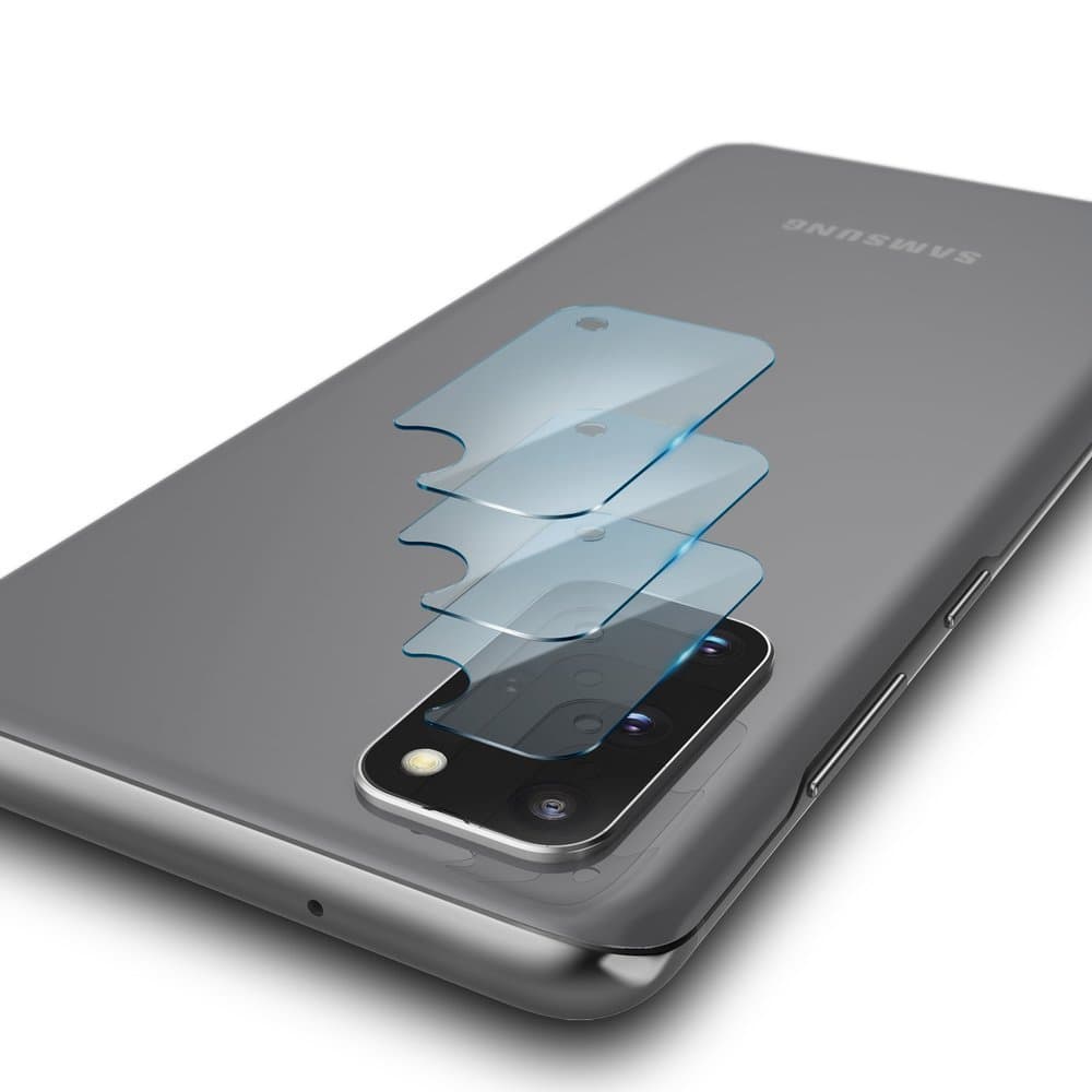 Ringke IDGL Sklo kamery 3ks Samsung S20 Plus 4G 5G Čiré - náhled 2