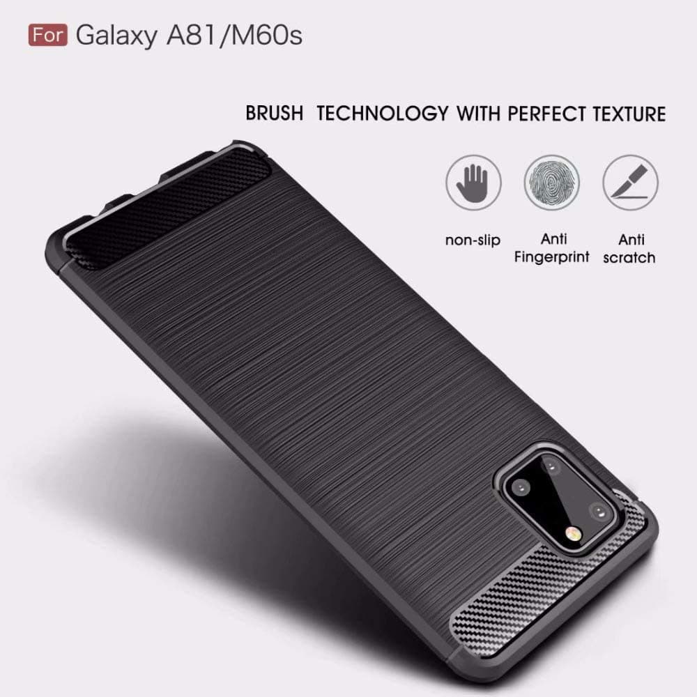 Techsuit Karbon Silikon Samsung Galaxy Note 10 Lite Černá - náhled 2