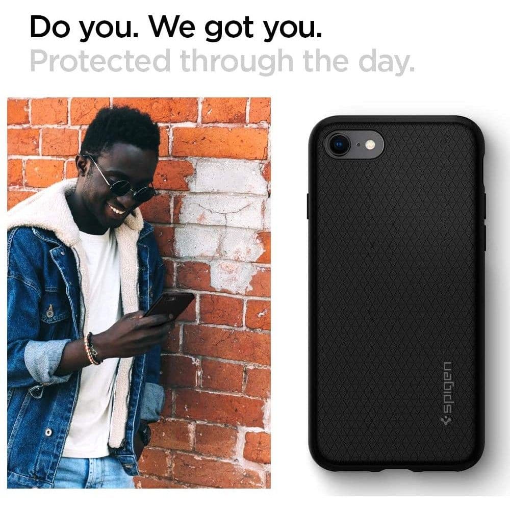Spigen Liquid Air iPhone 7 8 SE 2020 2022 Černá - náhled 2