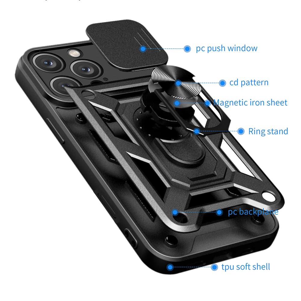 Techsuit CamShield série iPhone 16 Pro Max černá - náhled 2