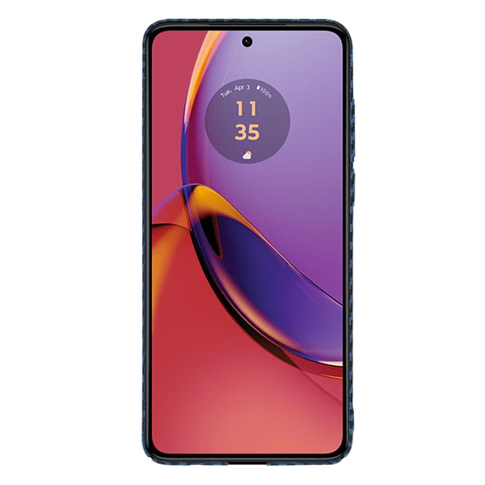 Pouzdro Techsuit Carbonite FiberShell Motorola Moto G84 Cyan - náhled 2