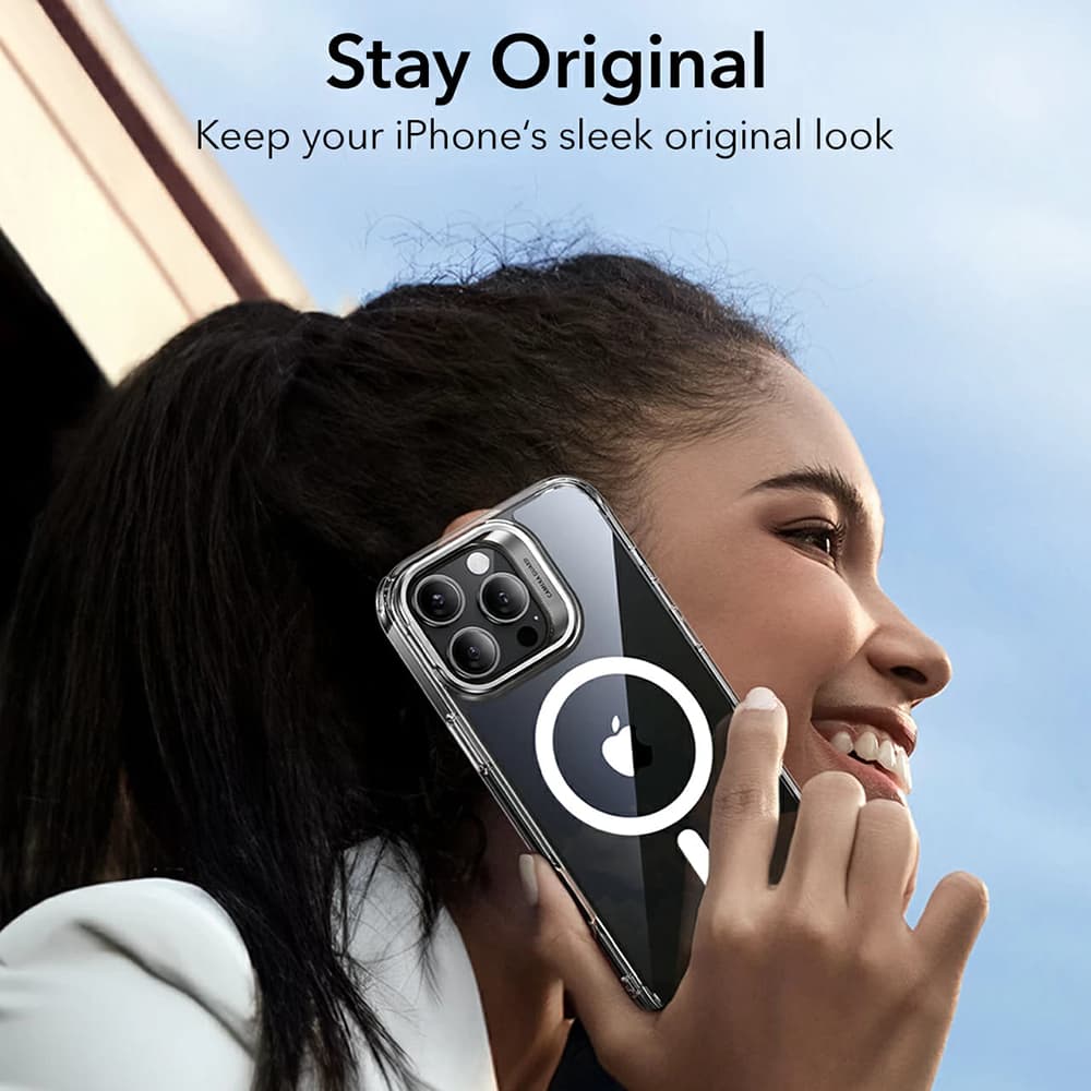 ESR Klasický Hybridní HaloLock Stojánek iPhone 16 Pro Matná Černá - náhled 2