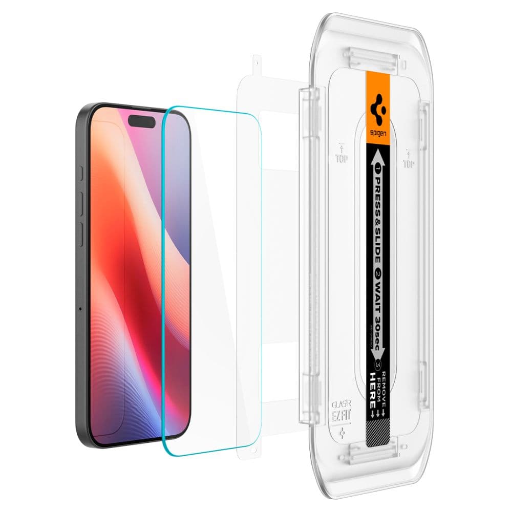 Spigen Glas.tR EZ-FIT (2 balení) iPhone 16 Pro iPhone 17 iPhone 17 Pro čirý - náhled 2