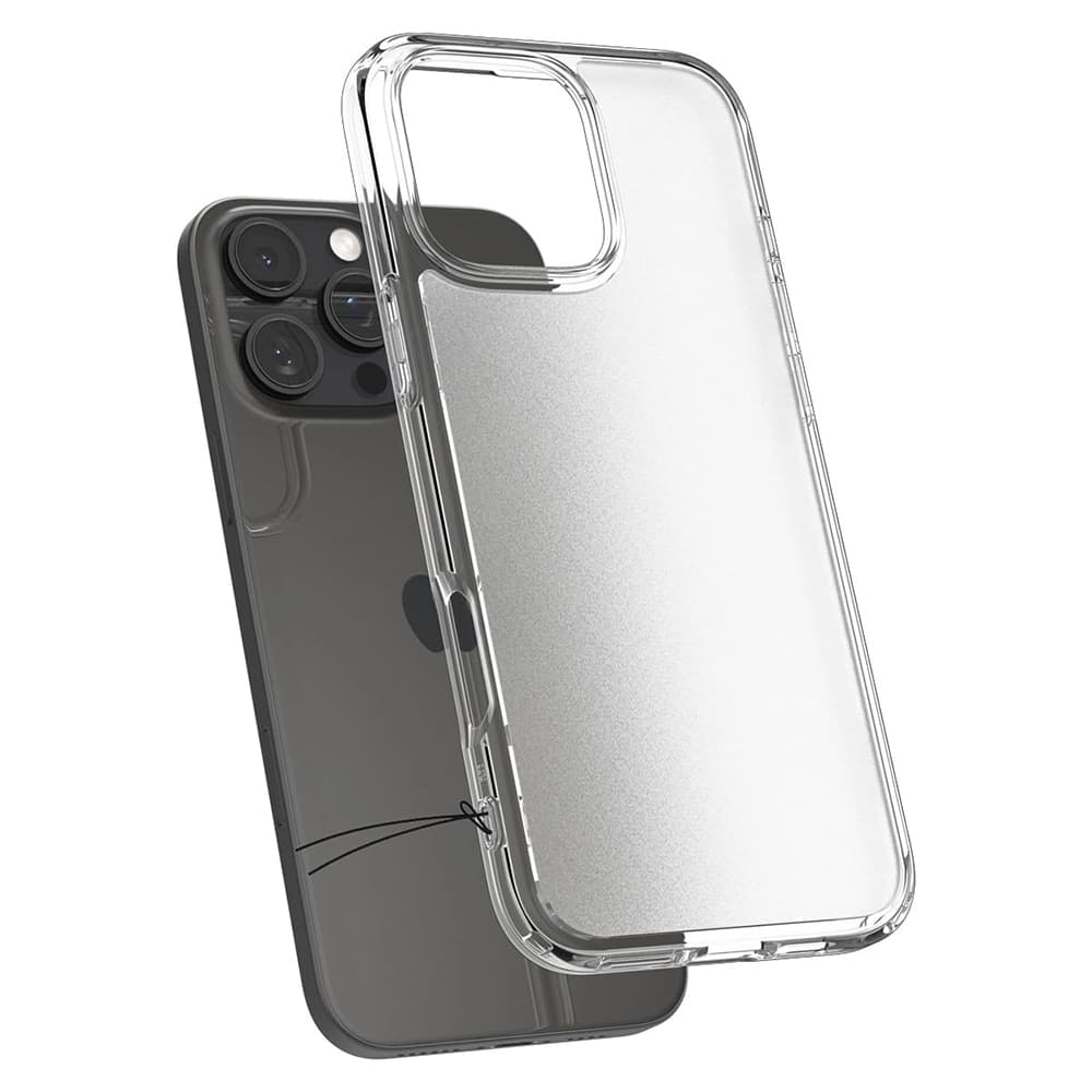 Spigen Ultra Hybrid iPhone 16 Pro v mrazivě čiré barvě - náhled 2