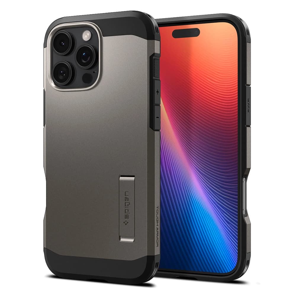Spigen Tough Armor MagSafe pro iPhone 16 Pro v barvě gunmetal - náhled 2