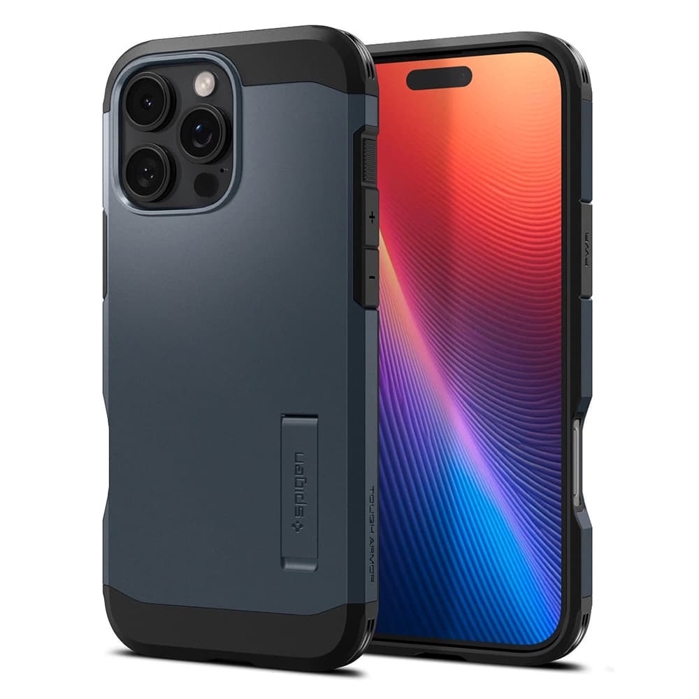 Pouzdro Spigen Tough Armor MagSafe pro iPhone 16 Pro kovová břidlice - náhled 2